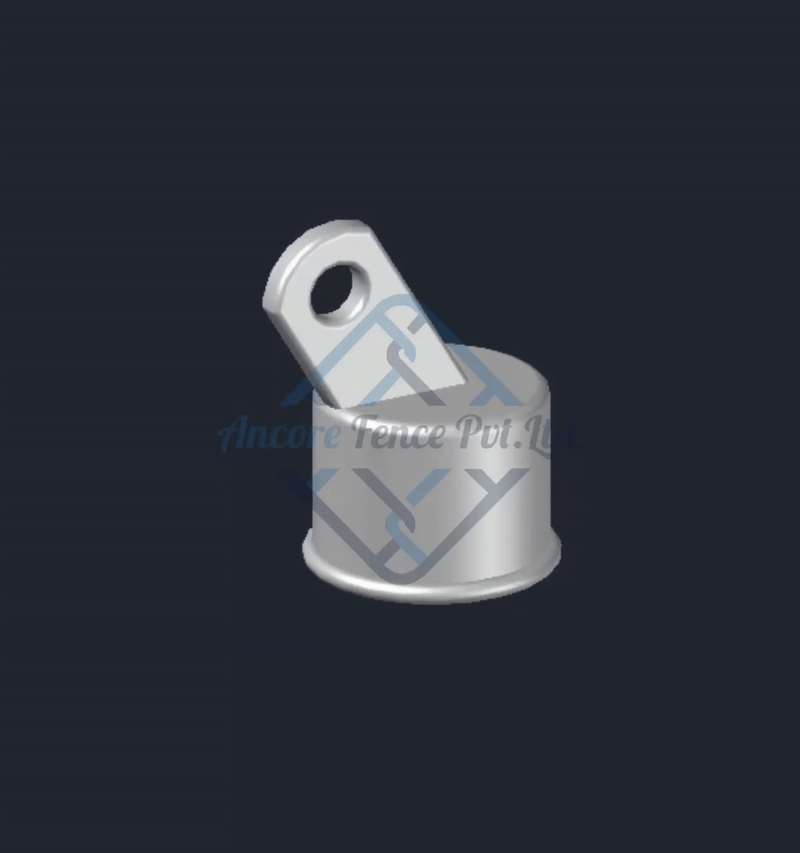 Rail End 1 Hole Aluminum